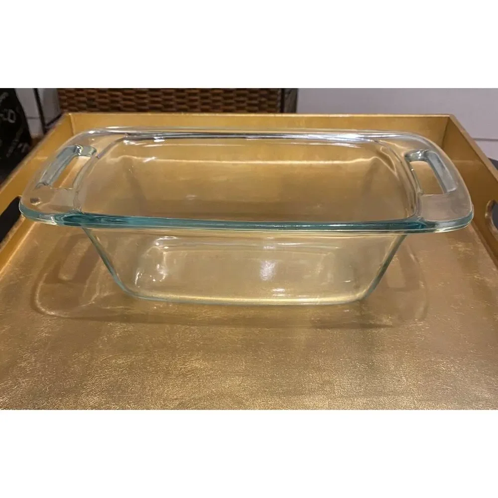 PYREX‎ 1.5Qt. Clear Glass Loaf Pan With Open Handles
